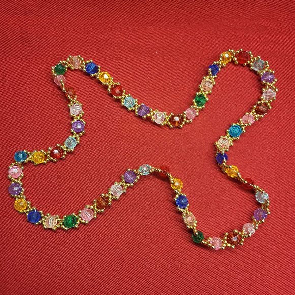 Multicolor Bead Necklace - Picture 3 of 8